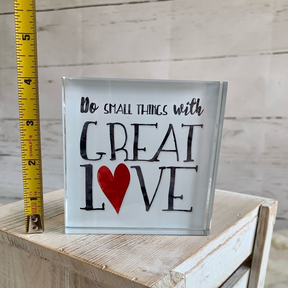“Do great things with love” decoration - Picture 3 of 3
